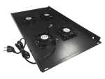 Panel wentylacyjny dachowy, 4 wentylatory, do szaf 600x800, kolor czarny ALANTEC