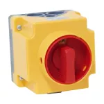 Rozłącznik 0-1 ML0 w obudowie 16A 3P zamykany na kłódkę (żółto- czerwony)