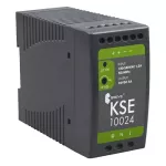 KSE 10024P 230/ 24VDC 4A Zasilacz impulsowy stabilizowany IP20 na szynę DIN TH-35 z zabezpieczeniem, możliwością regulacji napięcia