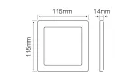 LED line® Panel Easy Fix 6W 4000K 470lm kwadrat
