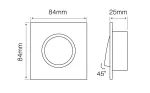 LED line® Oprawa sufitowa kwadratowa ruchoma odlew złota