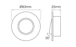 LED line® Oprawa sufitowa okrągła ruchoma srebro gres