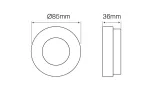 *LED line® Oprawa sufitowa wodoodporna okrągła biała