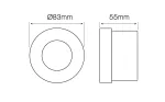 LED line® Oprawa sufitowa wodoodporna okrągła odlew biała