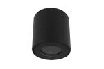 LED line® Oprawa natynkowa wodoodporna okrągła czarna TUBE