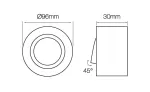 LED line® Oprawa wpuszczana okrągła ruchoma czarna ROLLO MIDI