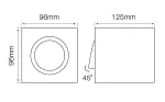 *LED line® Oprawa natynkowa punktowa kwadrat biała CUBO