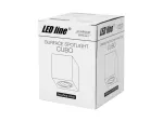 *LED line® Oprawa natynkowa punktowa kwadrat srebro CUBO