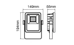 *LED line PROJECT 16W 4000K 110lm/w 100-240V AC