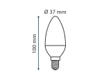 LEDOM E14 8W 3000K 720lm 220-240V C37