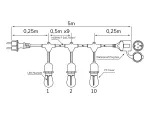 LEDOM Girlanda ogrodowa E27 5m + 10 x E27 1W