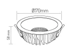 LED line® downlight 30W 3000lm 4000K QUANTUM