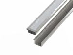 Profil aluminiowy 10 mm wpuszczany anodowany 2 metry + szybka mleczna