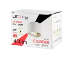 LED line LITE Kinkiet zewnętrzny LED 2x3W 4000K IP54 biały CILINDER
