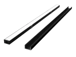 LED line PRIME Profil aluminiowy nawierzchniowy czarny 2m - zestaw