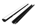 LED line PRIME Profil aluminiowy narożny czarny 2m - zestaw