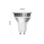 Żarówka LED Classic MR16 srebro/ GU10 / 3 W (32 W) / 345 lm / zimna biel