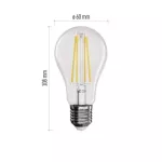 Żarówka LED Filament A60 / E27 / 7,8W (75W) / 1060 lm / ciepła biel