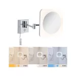 PAULMANN Lusterko kosmetyczne JORA LED 3.3W 2700/4000/6500K +wyłącznik IP44 230V chrom / biały