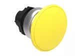 Plastikowy przycisk Ø22mm serii Platinum, grzybkowy, samoczynny powrót, Ø40mm. Żółty