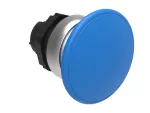Plastikowy przycisk Ø22mm serii Platinum, grzybkowy, samoczynny powrót, Ø40mm. Niebieski