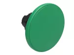 Plastikowy przycisk Ø22mm serii Platinum, grzybkowy, samoczynny powrót, Ø60mm. Zielony