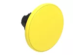 Plastikowy przycisk Ø22mm serii Platinum, grzybkowy, samoczynny powrót, Ø60mm. Żółty