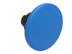 Plastikowy przycisk Ø22mm serii Platinum, grzybkowy, samoczynny powrót, Ø60mm. Niebieski