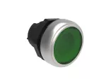 Plastikowy przycisk podświetlany Ø22mm serii Platinum, dwustanowy, kryty. Zielony