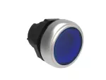 Plastikowy przycisk podświetlany Ø22mm serii Platinum, dwustanowy, kryty. Niebieski