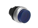 Plastikowy przycisk podświetlany Ø22mm serii Platinum, dwustanowy, wystający. Niebieski