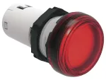 Jednoczęściowa lampka LED, kolor czerwony, 12VAC/DC
