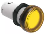 Jednoczęściowa lampka LED, kolor żółty, 24VAC/DC