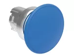 Metalowy przycisk Ø22mm serii Platinum, grzybkowy, samoczynny powrót, Ø40mm. Niebieski