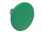 Metalowy przycisk Ø22mm serii Platinum, grzybkowy, samoczynny powrót, Ø60mm. Zielony