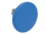 Metalowy przycisk Ø22mm serii Platinum, grzybkowy, samoczynny powrót, Ø60mm. Niebieski