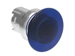 Metalowy przycisk podświetlany Ø22mm serii Platinum, grzybkowy, samoczynny powrót, Ø40mm. Niebieski