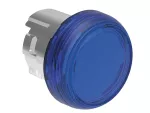 Metalowa głowica lampki Ø22mm serii Platinum, niebieska, bez adaptera montażowego