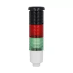 Kolumna sygnalizacyjna, fi45mm, kolor: zielony i czerwony, sygnalizacja dźwiękowa, sygnał ciągły lub przerywany, zasilanie 24VDC, wbudowany obwód LED