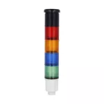 Kolumna sygnalizacyjna, fi45mm, kolor: zielony, niebieski, pomarańczowy i czerwony, sygnalizacja dźwiękowa, sygnał ciągły lub przerywany, zasilanie 24VDC, wbudowany obwód LED
