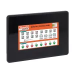 Panel operatorski HMI, wyświetlacz TFT z podświetleniem LCD o przekątnej 4.3”, 64K, ekran dotykowy, zasilanie 12-24VDC, interfejsy: Ethernet, RS232/RS485/RS422, USB