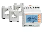 Zestaw pomiarowy złożony z 1 miernika DMG100 i 3 przekładników prądowych 60/5A na przewód Ø22mm