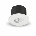 3W Oprawa Schodowa LED / Barwa:4200K / Obudowa: Biała / Okrągły