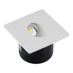 3W Oprawa Schodowa LED / Barwa:4200K / Obudowa: Biała / Kwadrat