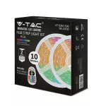 Zestaw Taśma LED z zasilaczem i sterownikiem / Barwa: RGB / Wtyczka EU / IP20 / Rolaka:2x5m