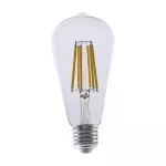 4W ST64 Żarówka LED Filament / Klosz Transparentny / Barwa:3000K / Trzonek:E27 / Skuteczność: 210lm/W