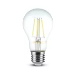 4W A60 Żarówka LED Filament / Barwa:2700K / Ściemniana / Trzonek:E27
