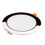 18W Panel LED / Chrom / Barwa:3000K / Okrągła