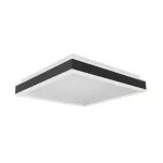 38W Lampa dekoracyjna LED 4000K / Kolor: Czarny / Kształt: Kwadratowy