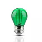 2W G45 Żarówka LED Filament / Zielony / Trzonek:E27 7411